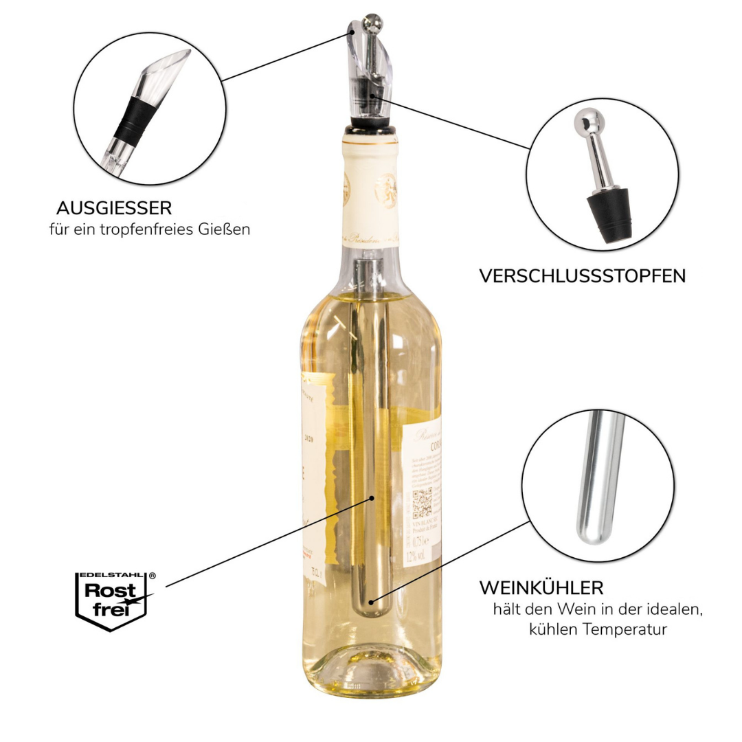 🧊 LEX Winokühlstab™ | Immer eisgekühlten Wein