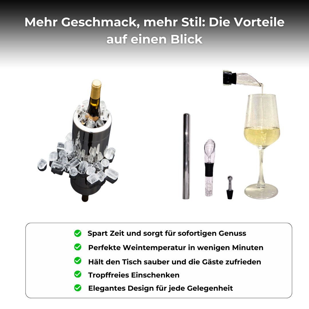 🧊 LEX Winokühlstab™ | Immer eisgekühlten Wein