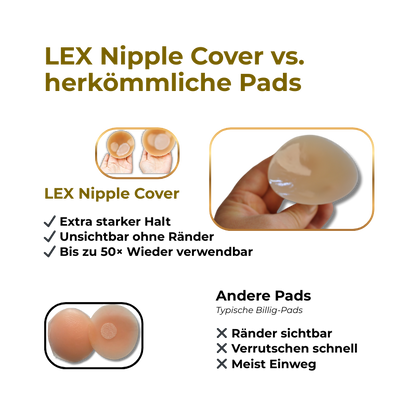 Vergleich BH vs. LEX Nipple Cover – mehr Freiheit