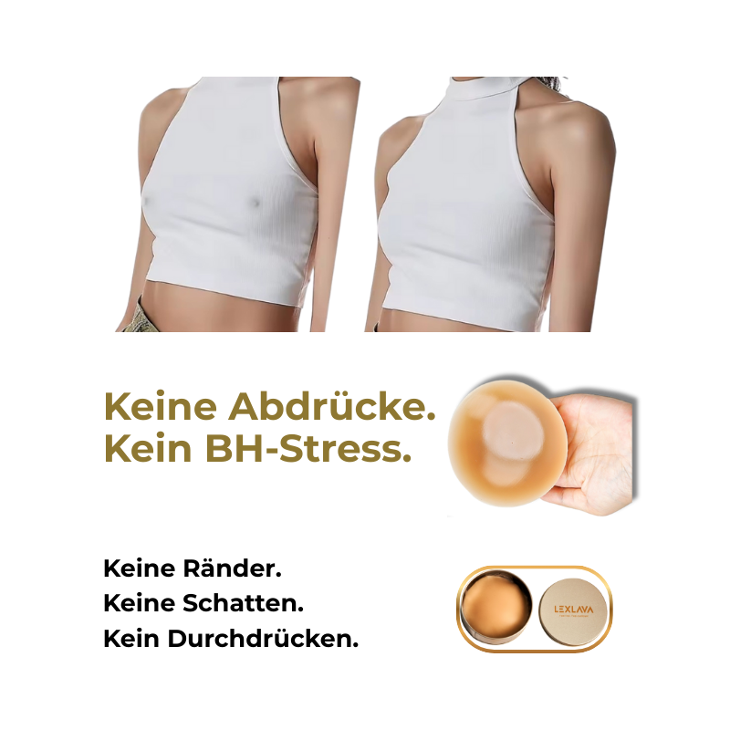 LEXLAVA Brustwarzenabdeckung für einen perfekten Look ohne BH – unsichtbar unter enger Kleidung und rückenfreien Outfits.
