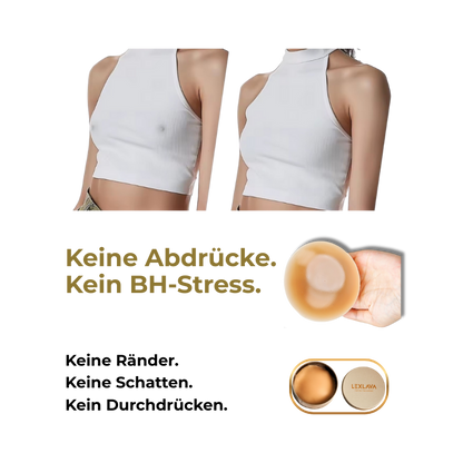 LEXLAVA Brustwarzenabdeckung für einen perfekten Look ohne BH – unsichtbar unter enger Kleidung und rückenfreien Outfits.