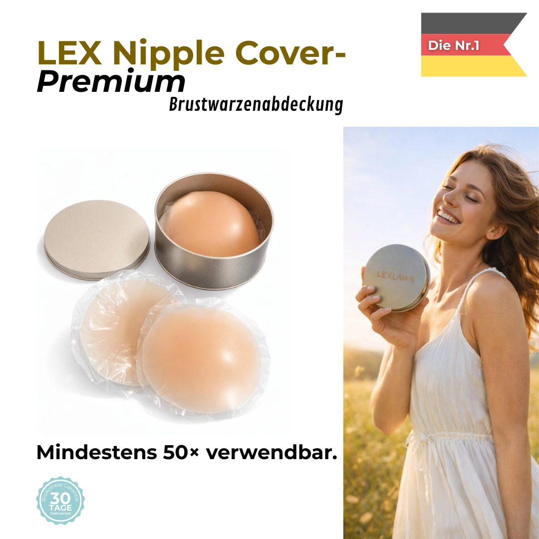 LEX Nipple Cover ohne Abdrücke oder Ränder – kein Einschneiden, kein Druck