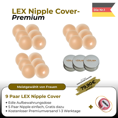 LEX Nipple Cover Premium im 9er  Set für maximale Abdeckung und Sicherheit