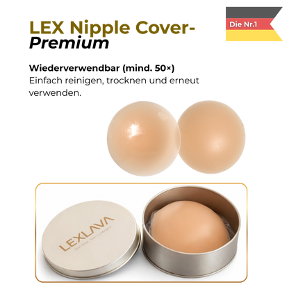 LEX Nipple Cover Premium Detailansicht – weiches Silikon für natürlichen Look unter Kleidung